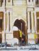 East Portal City Hall, Original oil paintings, Stretched canvas, Paper, Note cards, City Hall and Avenue of the Arts, Philadelphia, Pennsylvania, cityscape, painter, John Schmiechen, Schmiechen, historic, oil painting, painting, American impressionist, impressionist